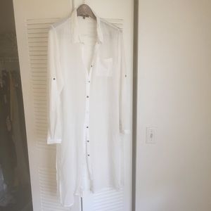 White long flowing blouse